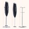 Powerful Handheld Milk Frother, Mini Milk Frother Wand, Battery Operated Stainless Steel Drink Mixer - Milk Frother Stand for Milk Coffee, Lattes, Cappuccino, Frappe, Matcha, Hot Chocolate